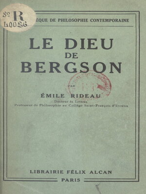 cover image of Le dieu de Bergson